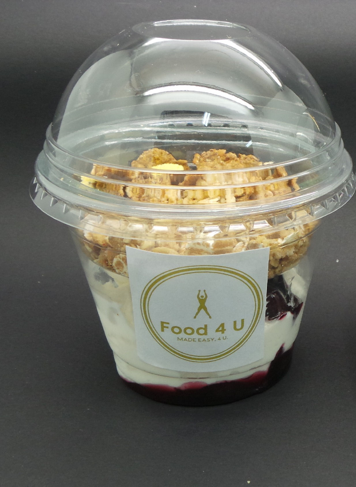 Yogurt Cup with Blackcurrant & Granola