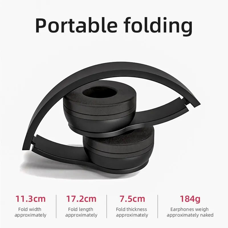 Thumbnail: Stereo P47 Headset 5.0 Bluetooth Headset Folding Series Wireless Headset Univers