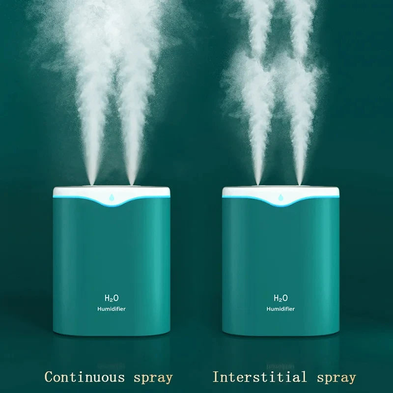 Thumbnail: HOMEFISH 2000ML USB Cool Mist Humidifier Double Spray Port Essential Oil Aromath