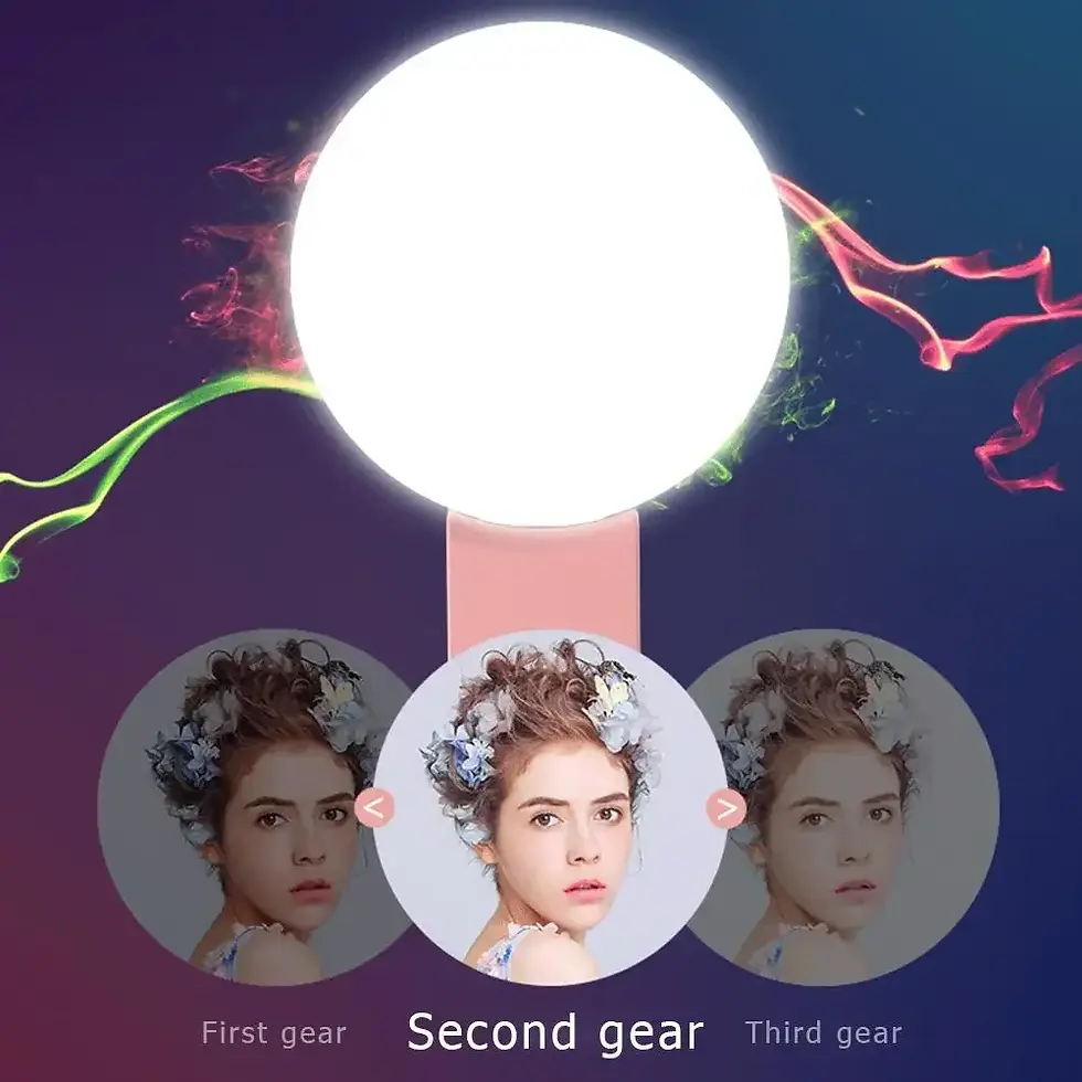 Thumbnail: Mobile Phone LED Selfie Ring Light Portable Mini Durable Practical Three Stop Di
