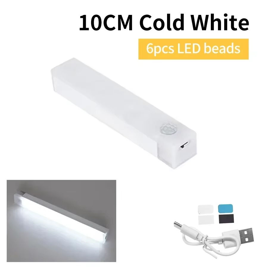 Thumbnail: Wireless LED Motion Sensor Cabinet Light USB Rechargeable Led Night Light Cabine
