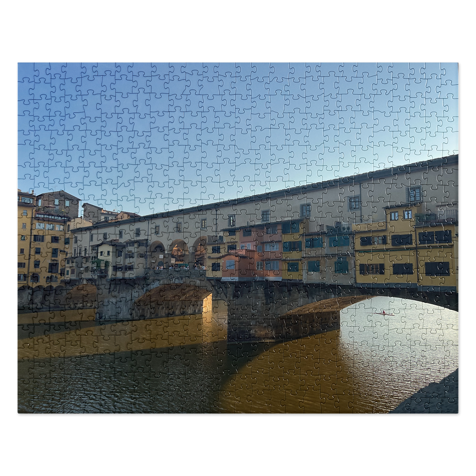 Thumbnail: Golden Reflections: Florence Bridge Puzzle