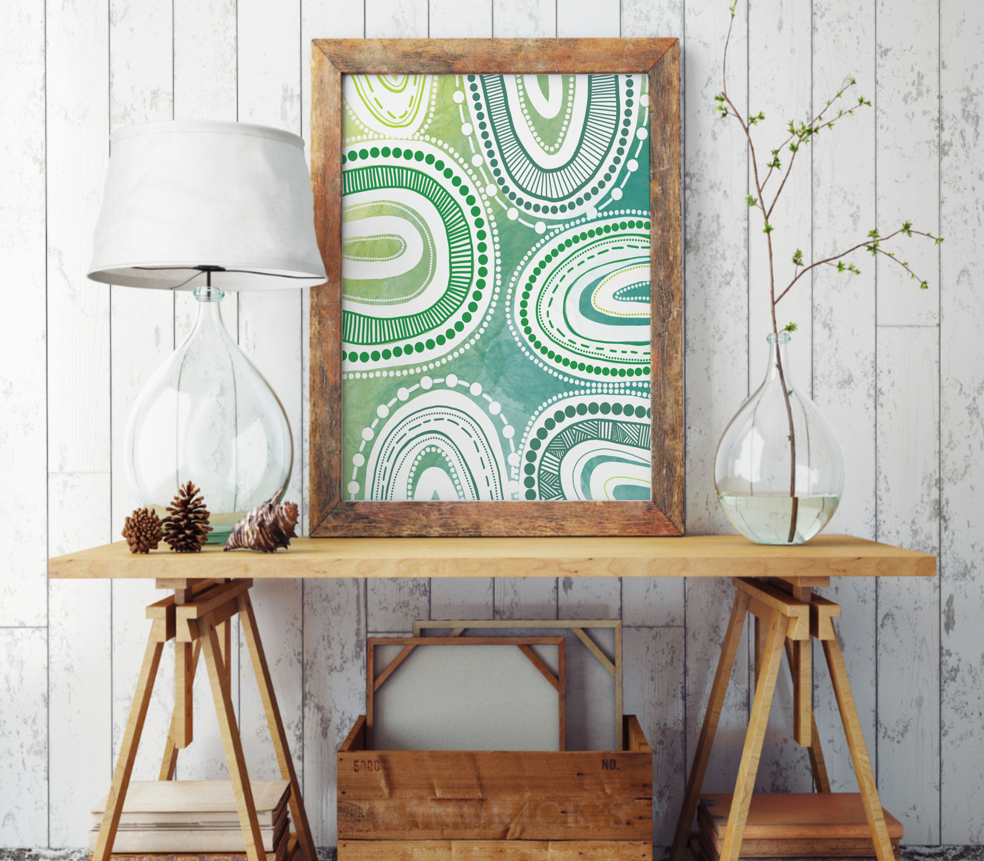 Gumba 'Green' Print