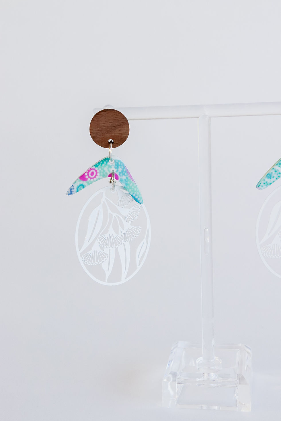 Thumbnail: Gurawiny 'Flowers' Boomerang & Flowering Gum Earrings
