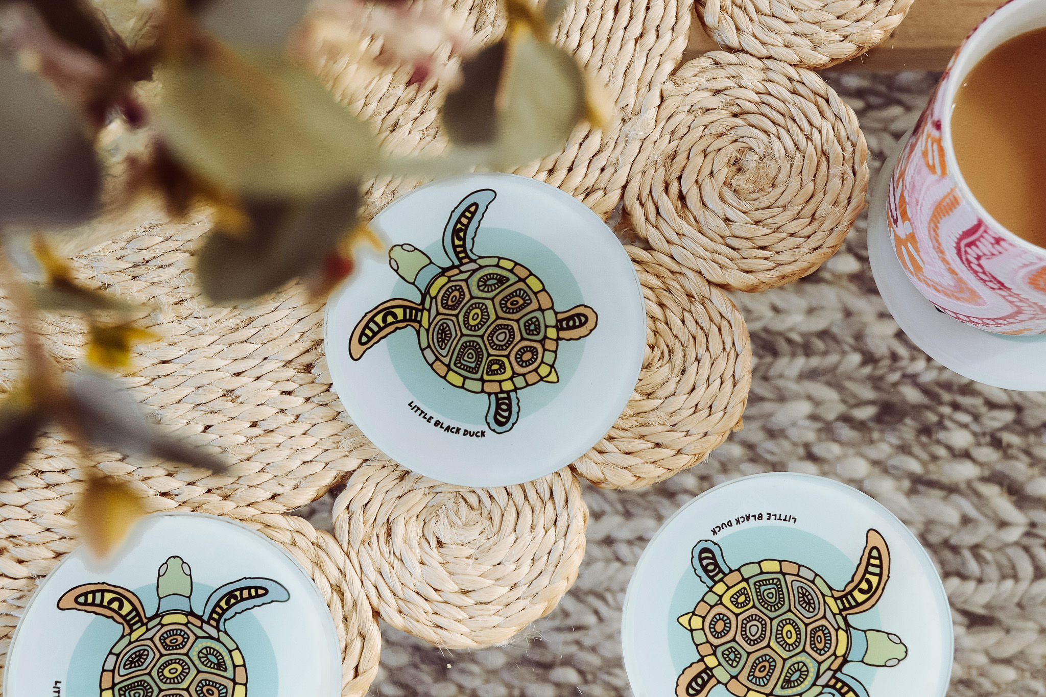 Turtle 'Gandhalwurr' Glass Coaster