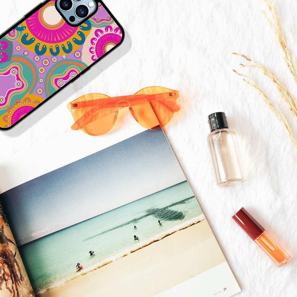 Magarra 'Bright' Aboriginal Art Phone Case