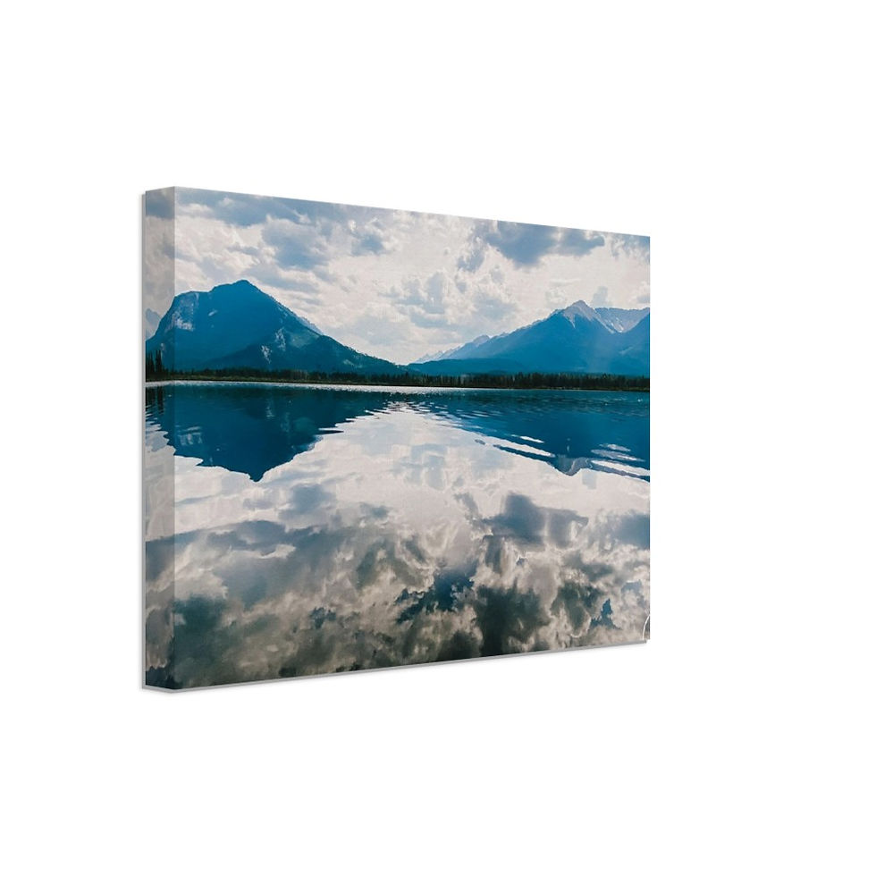 Thumbnail: Mountain Side Lake Canvas