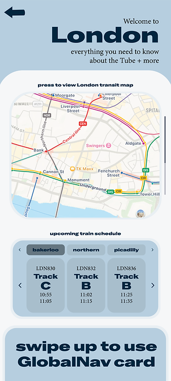 An example directions page for the city of London on GlobalNav