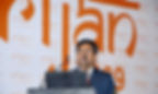 Sabari from Vortex Engineering gave a speech after receiving Srijan's Innovation award