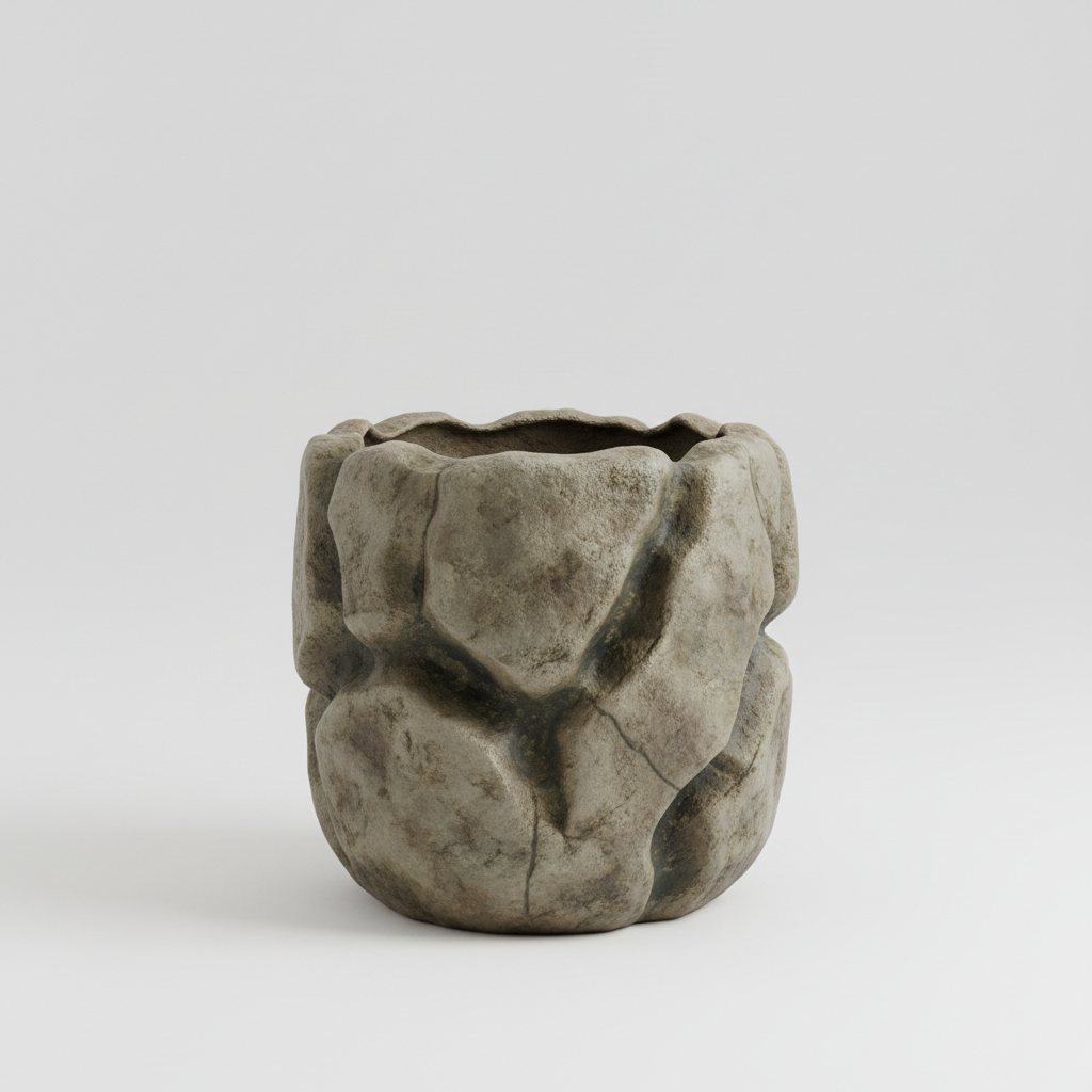 Sculptural Stone Planter