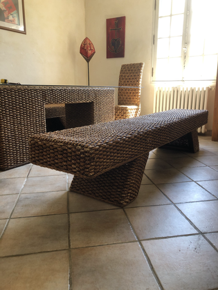 Bancs en jacynthe tréssée