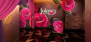 Songteller Hotel in Nasvhille by Dolly Parton. "Jolene's" entryway to Restaurant and Lounge inside hotel