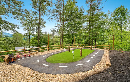 Go Kart track at unique cabin rental in Gatlinburg, Tennessee