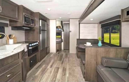 2021 jayco rv interior in Sevierville, Tennessee as a vacation rental
