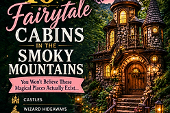 instagram cover post for fairytale cabins smoky mountains
