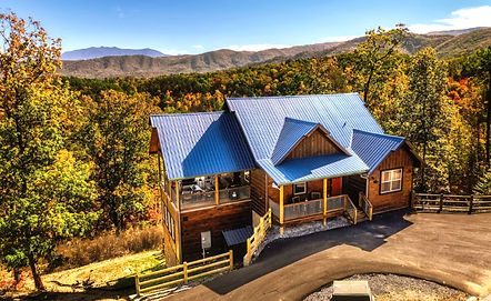Cabin rental in Tennessee with mountain view