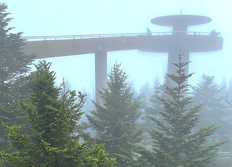 High Points Tour stop At Clingman's Dome in the Great Smoky Mountains National Park