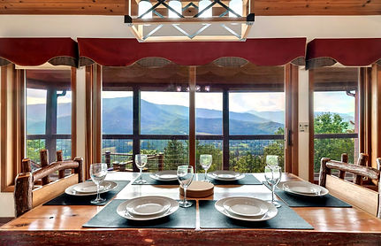 Mountain views from dining room table, Smoky Mountains