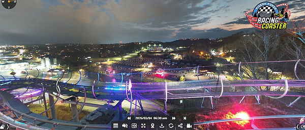 Webcam view of sunrise at Pigeon Forge Racing Coaster, Pigeon Forge, TN
