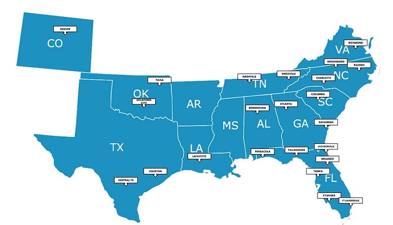 Branch Locations Map
