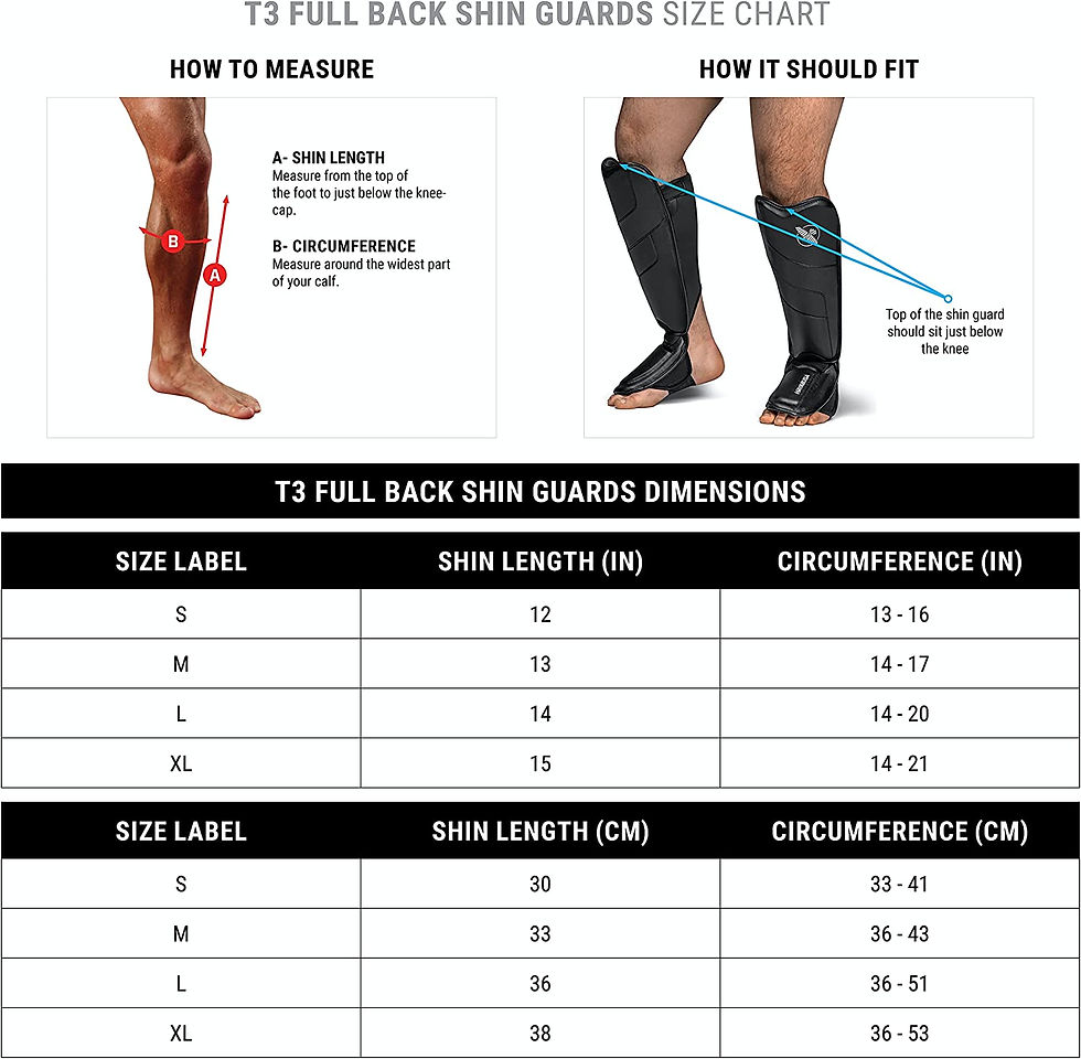 Thumbnail: Hayabusa T3 Full Back Shin Guards