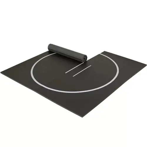 Home Wrestling MMA Mat 10x10 Ft x 1.25 Inch Thick Rollout Mats