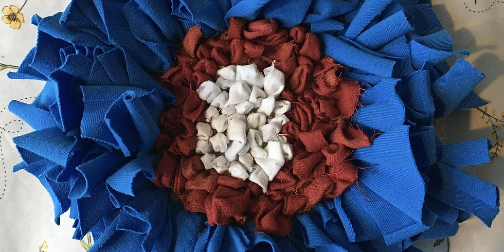 Platinum Jubilee Rag Flower Bunting Craft Workshop