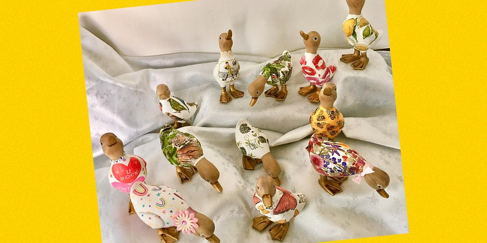 Decoupage a Wooden Duck Workshop