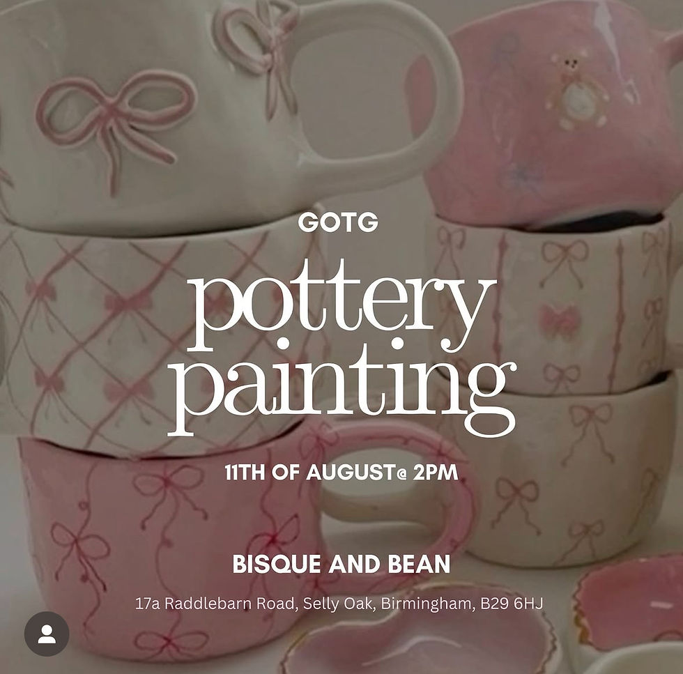 Girls On the Go Pottery Painting Event