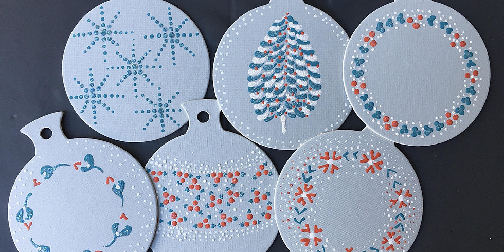 You Can Folk It Christmas Bauble Workshop Art at its Best