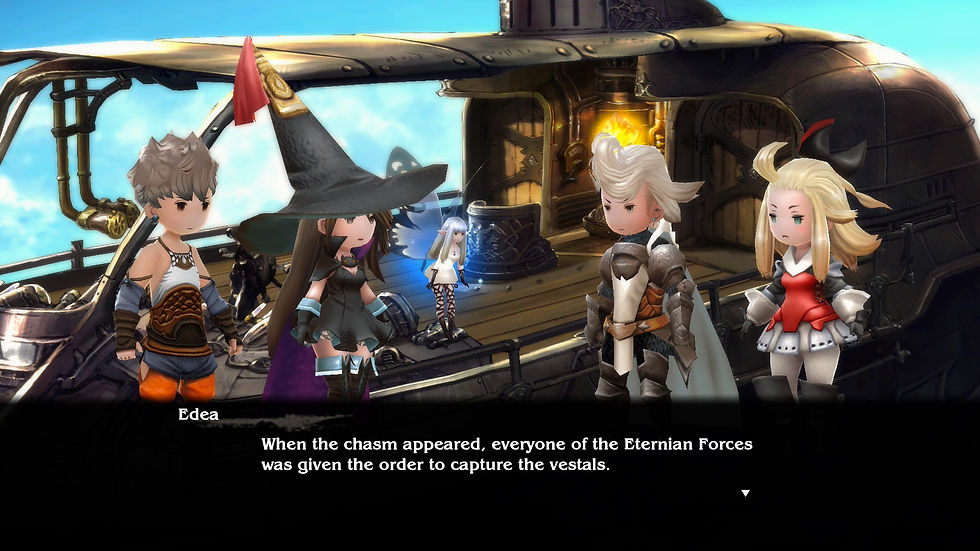 Tiz Arrior, Agnes Oblige, Ringabel and Edea Lee in Bravely Default Flying Fairy HD Remaster