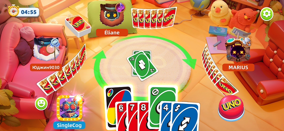 Quick Match gameplay for UNO: Arcade Edition