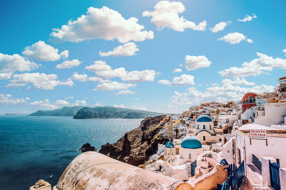 sunny day in Mikonos Greece