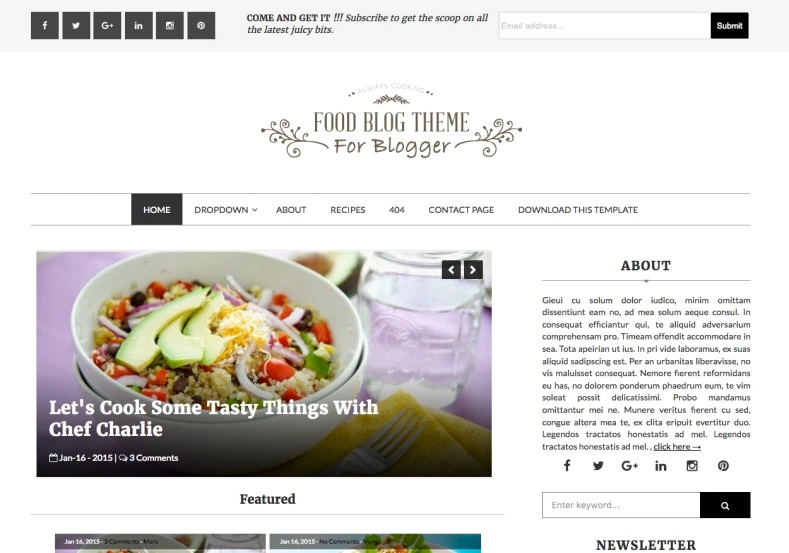 Templates e Layouts Gratuitos e Responsivos para Blog
