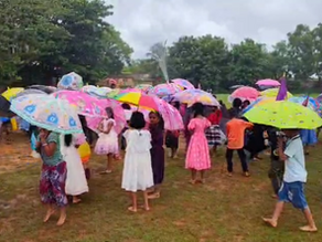          ಮಕ್ಕಳ ಮೈ ಮನ ಪುಳಕಗೊಳಿಸಿದ "ರೇನಿ ಡೇ" 