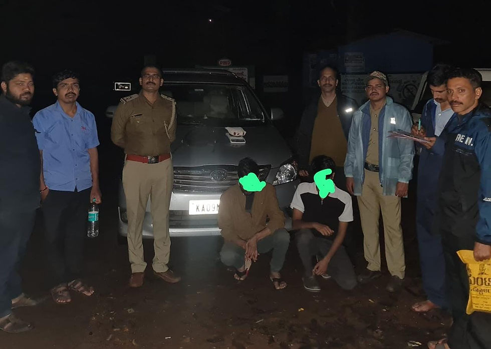 ಗಾಂಜಾ ಮಾರಾಟ; ಶಿರಸಿಯಲ್ಲಿ ವಿಕ್ರಮ ಭಟ್, ಕಶ್ಯಪ ಹೆಗಡೆ ಬಂಧನ