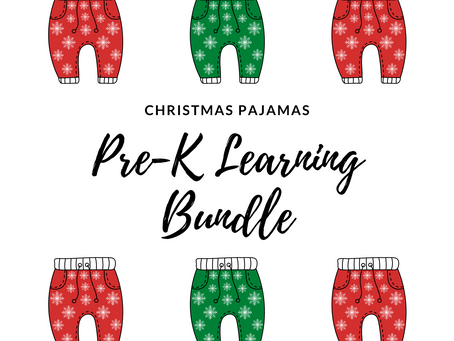 ABC Learning, Colors, Patterns, and Counting Christmas Pajamas Pack
