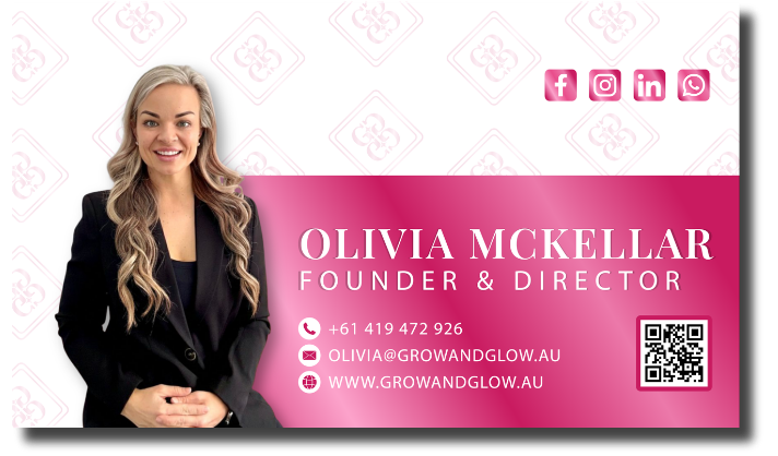 GROW AND GLOW COLLECTIVE BUSINESS CARD