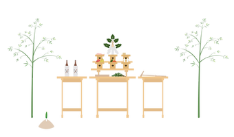 地鎮祭などのイメージイラスト