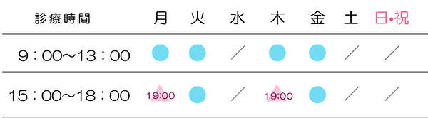 診療時間表-山内皮膚科