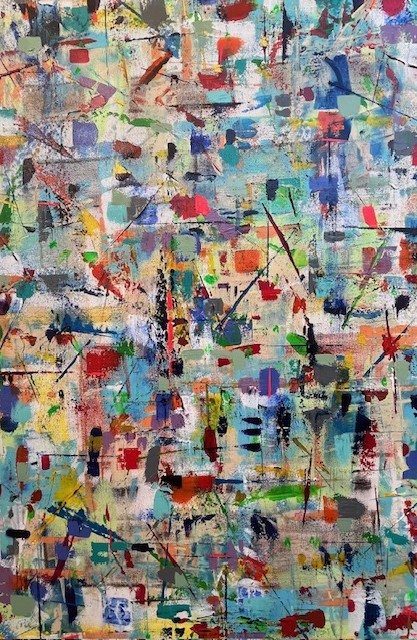 Abstract art, commissioned art, large abstract painting, contemporary art, expressionism, color inspiration, acrylic painting, texture, modern art, design art, Jackson Pollock, Mark Rothko