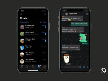 Dark mode is here for WhatsApp !!