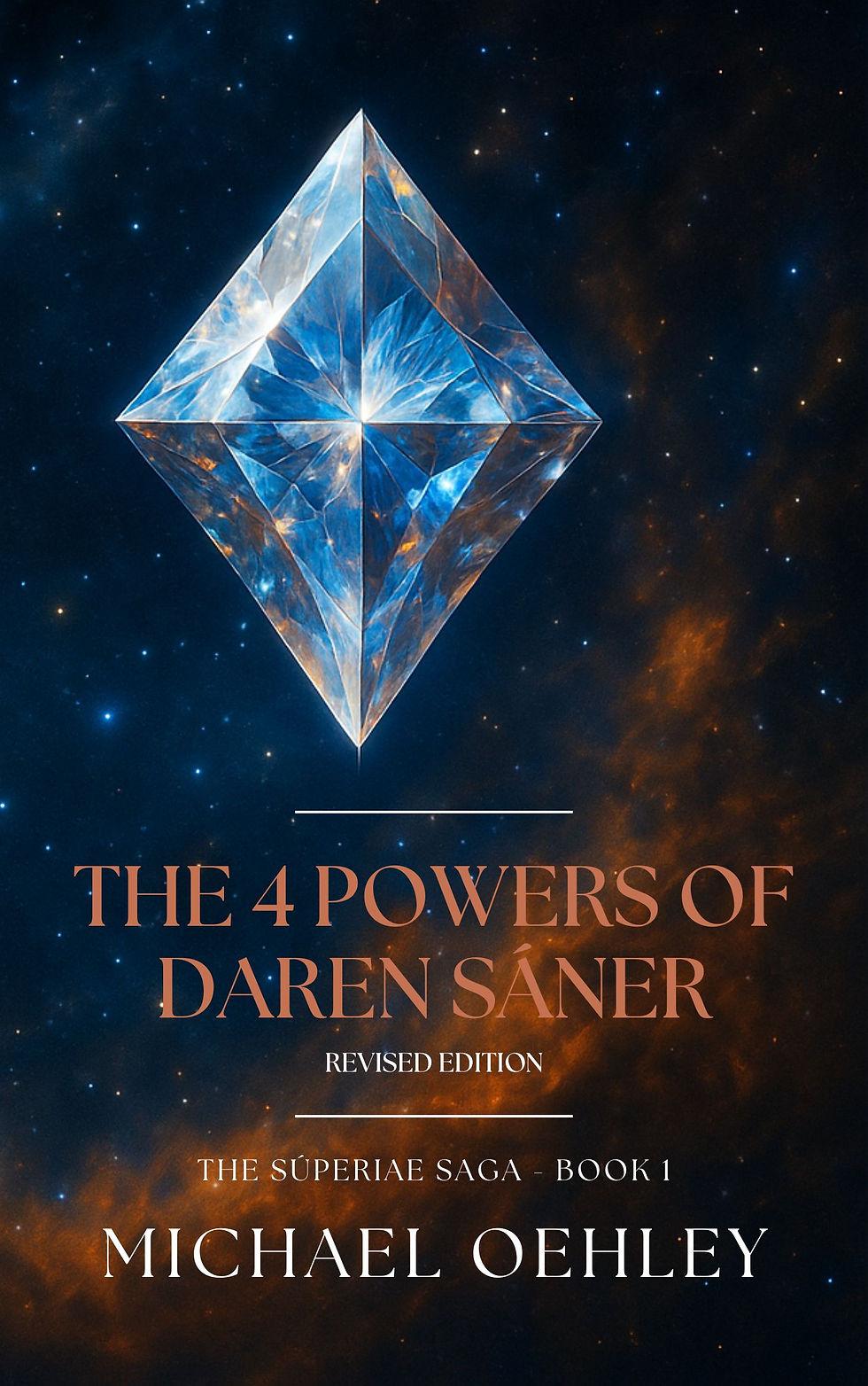 The cover of The 4 Powers of Daren Sáner (Revised Edition) - coming soon!