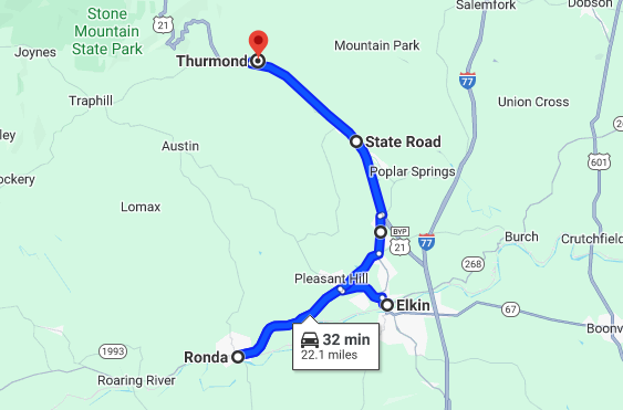 Map of area
