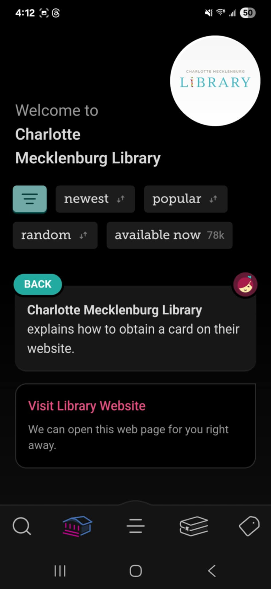 Libby App for where I live