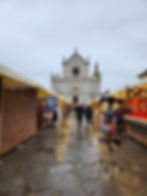 Saint Croce view from the Christmas Market