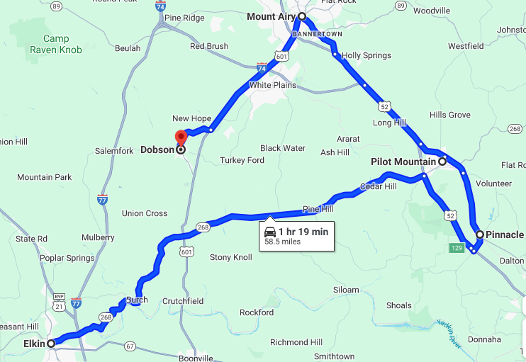 map of area
