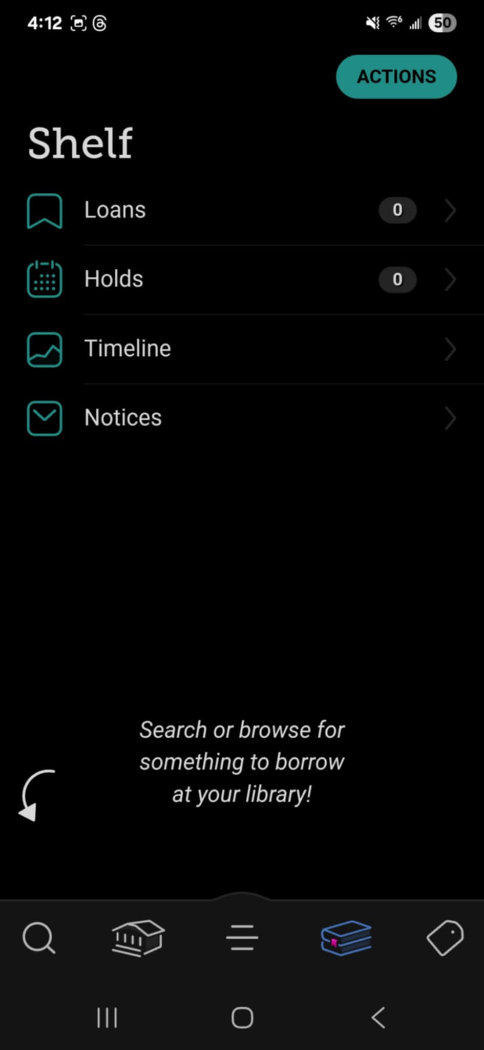 Libby App Shelf