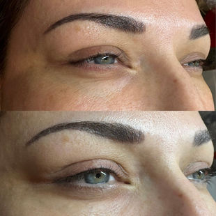 Permanent makeup brow results in Round Rock, TX