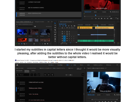 CHANGES IN SUBTITLES